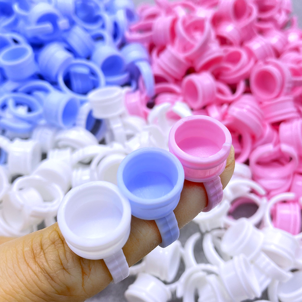 100Pcs Glue Rings For Lashes G - Eyelash Extension Options 评论和价格