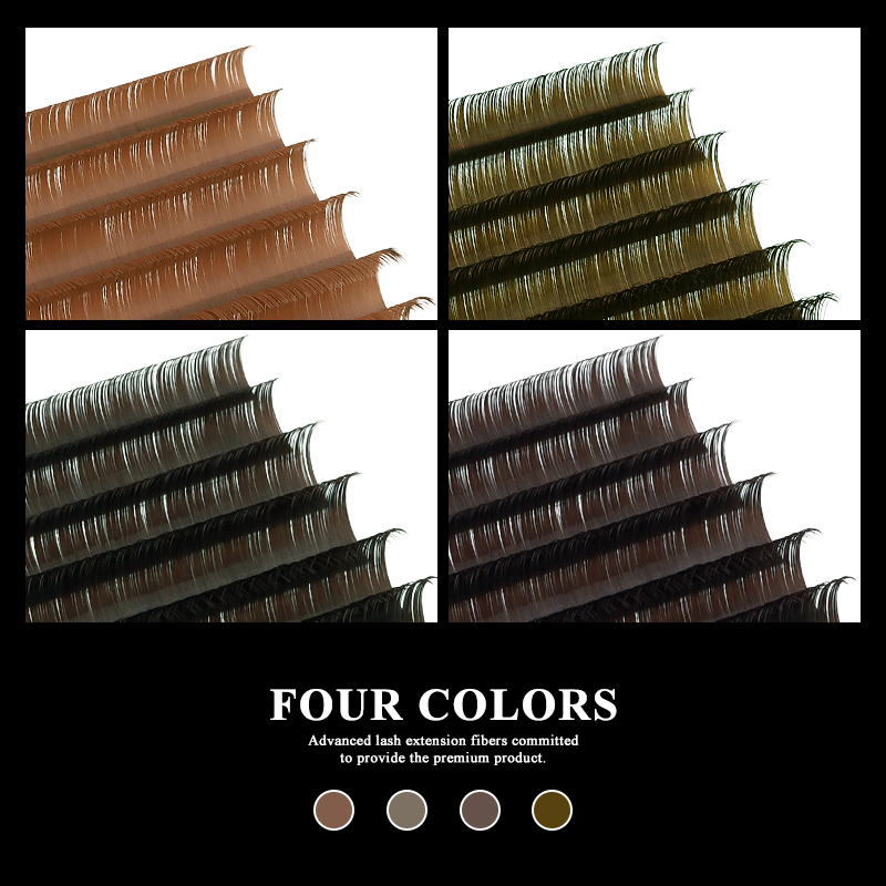 SAKURAHANA Brown Colored Ellip - Eyelash Extension Mega Volume 评论和价格