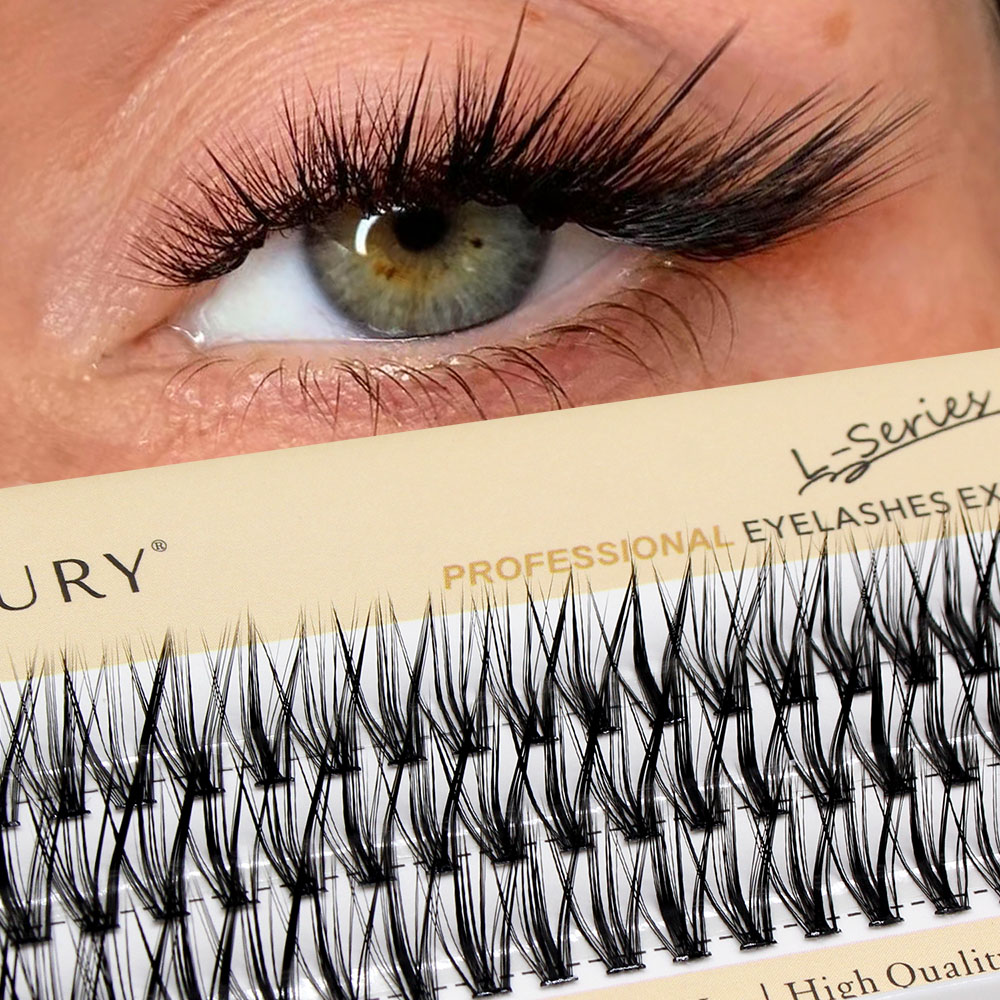 60pcs 30D C/D/L Curl Cluster E - Eyelash Extension Cat Eye 评论和价格