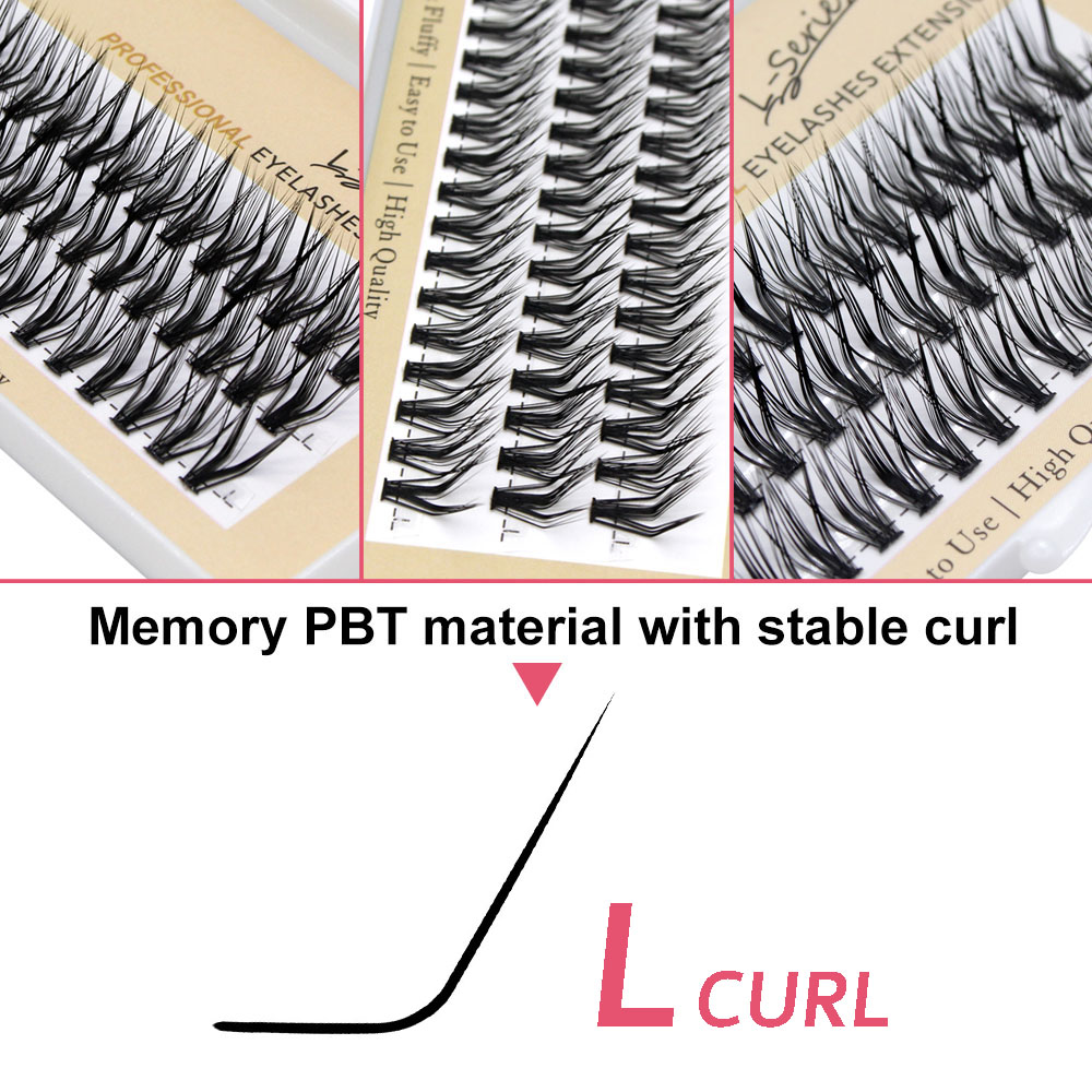 60pcs 30D C/D/L Curl Cluster E - Eyelash Extension Cat Eye 评论和价格