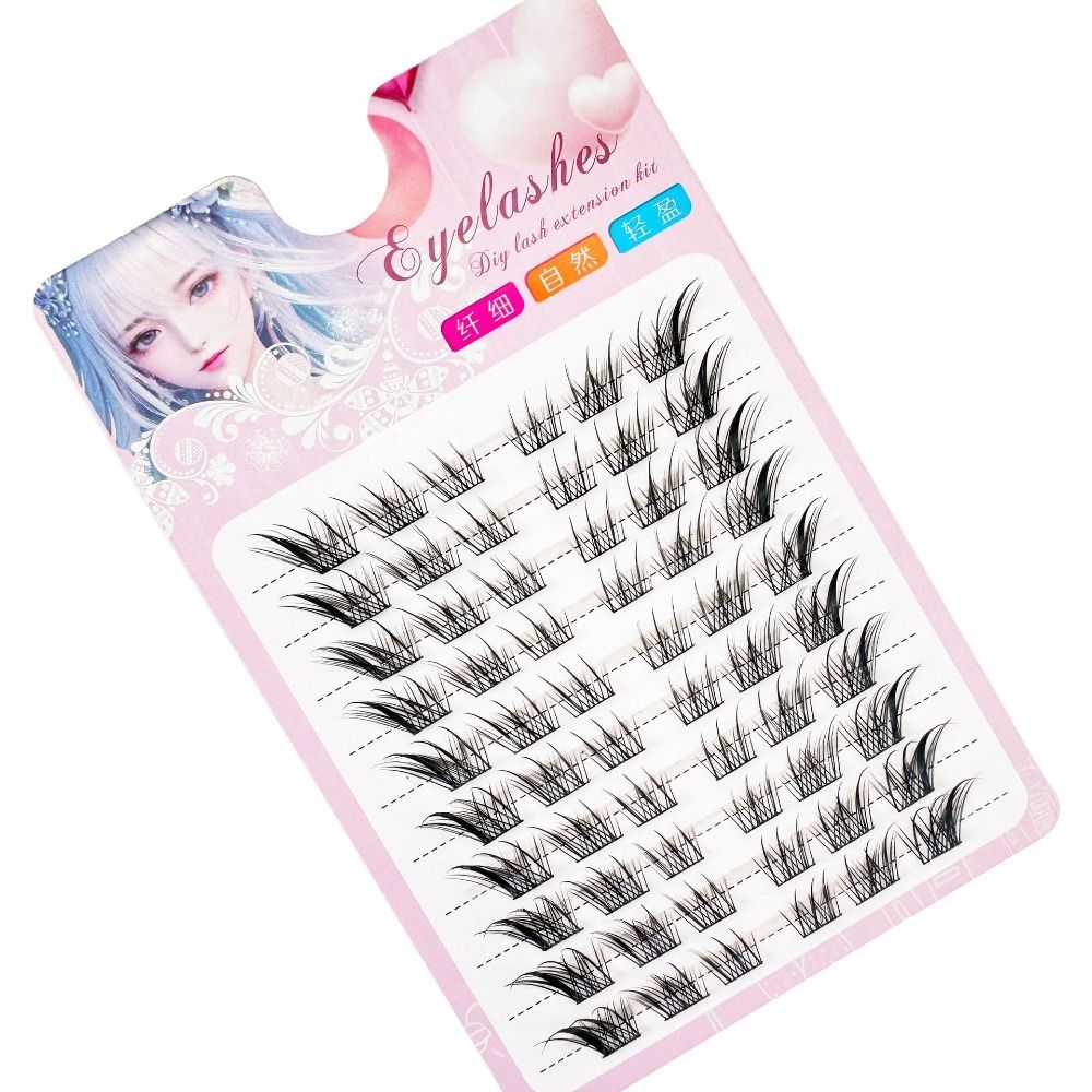 3D Cat Eye Clusters Lashes Nat - Eyelash Extension Cat Eye 评论和价格