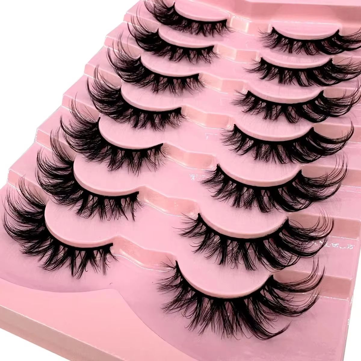 New Cat-Eye 5D Mink Eyelashes  - Eyelash Extension Cat Eye 评论和价格