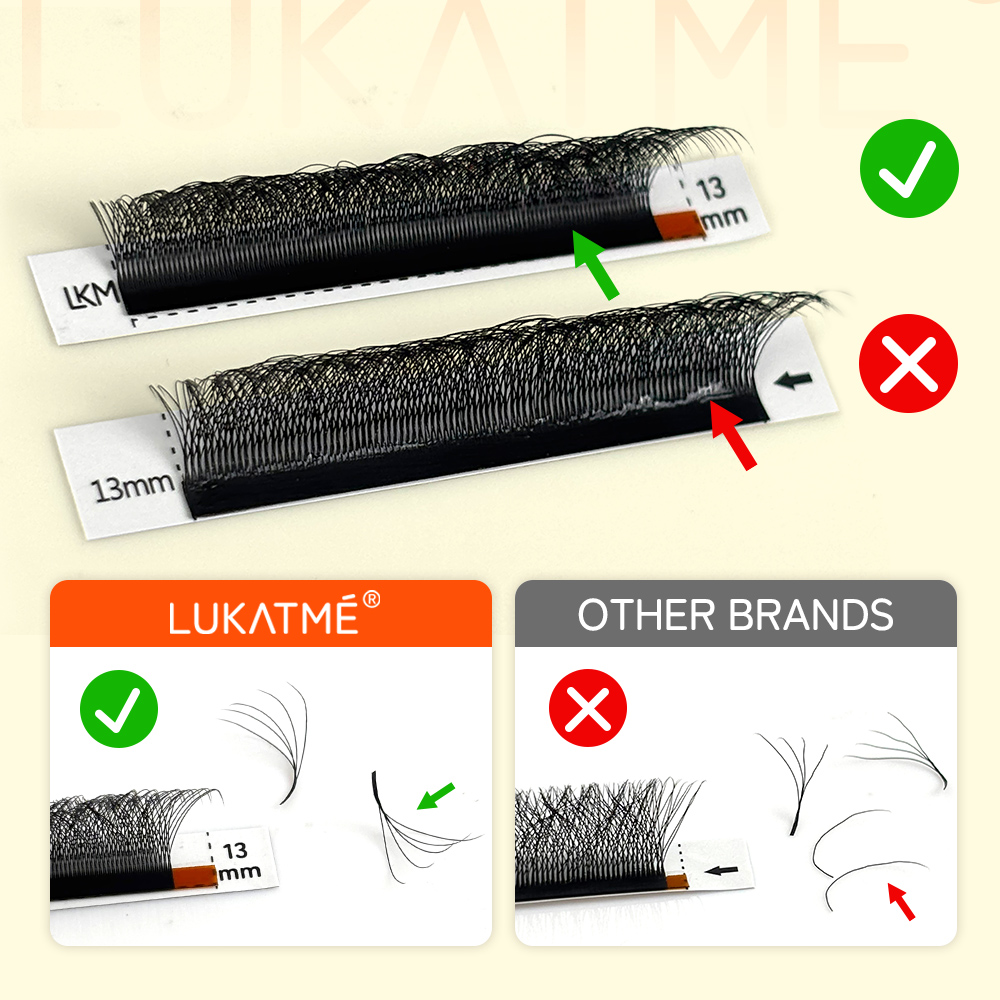LUKATME 5D 6D 7D W Clover Eyel - Eyelash Extension Mega Volume 评论和价格